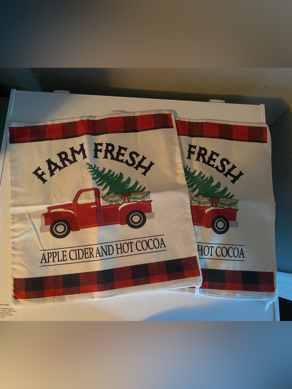 Set of 2 Christmas Pillow Covers